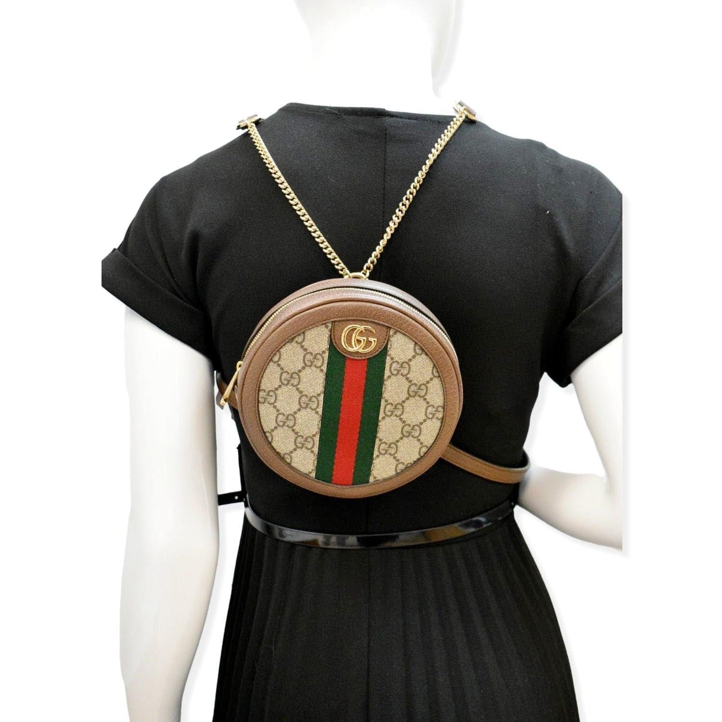 GUCCI  Ophidia GG Mini Supreme Backpack Bag Beige 598661