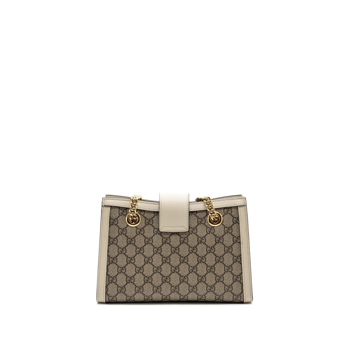 Gucci padlock small shoulder bag GG supreme canvas / Leather white