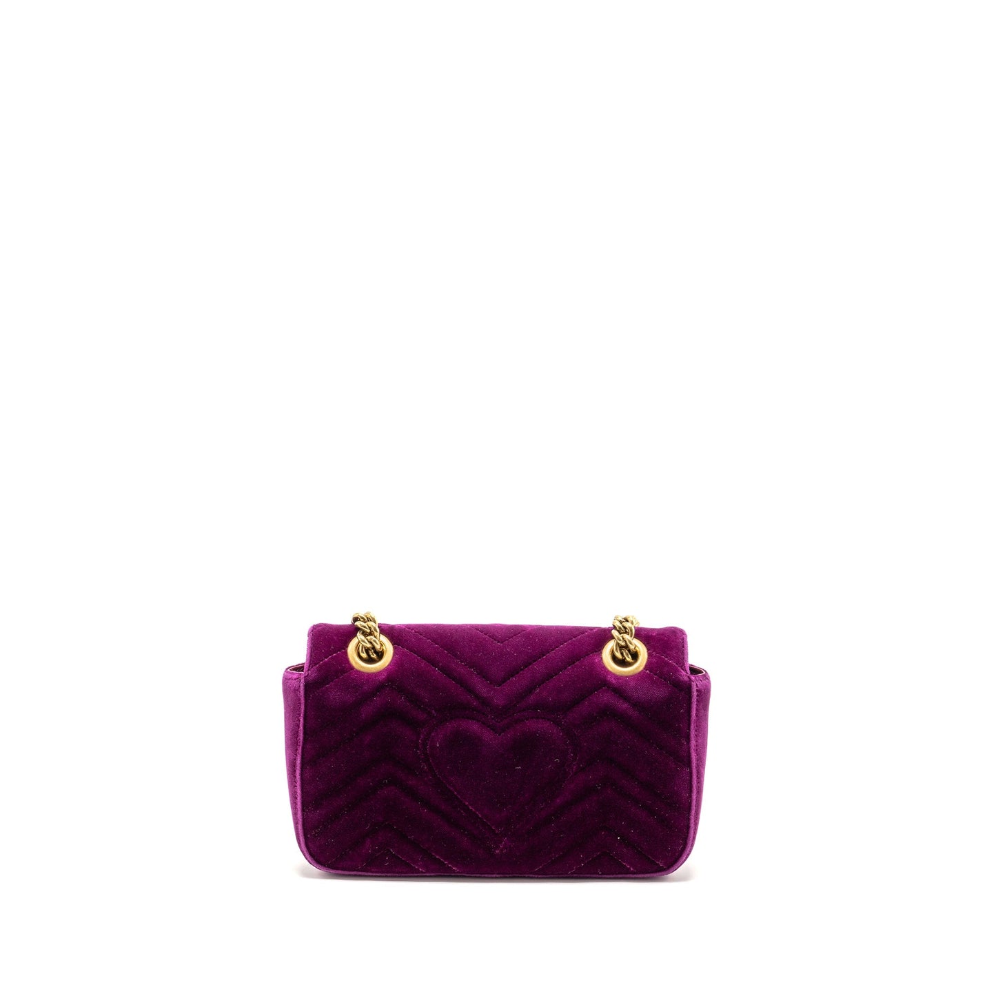 Gucci Mini GG Marmont Shoulder Bag Velvet Hot Pink