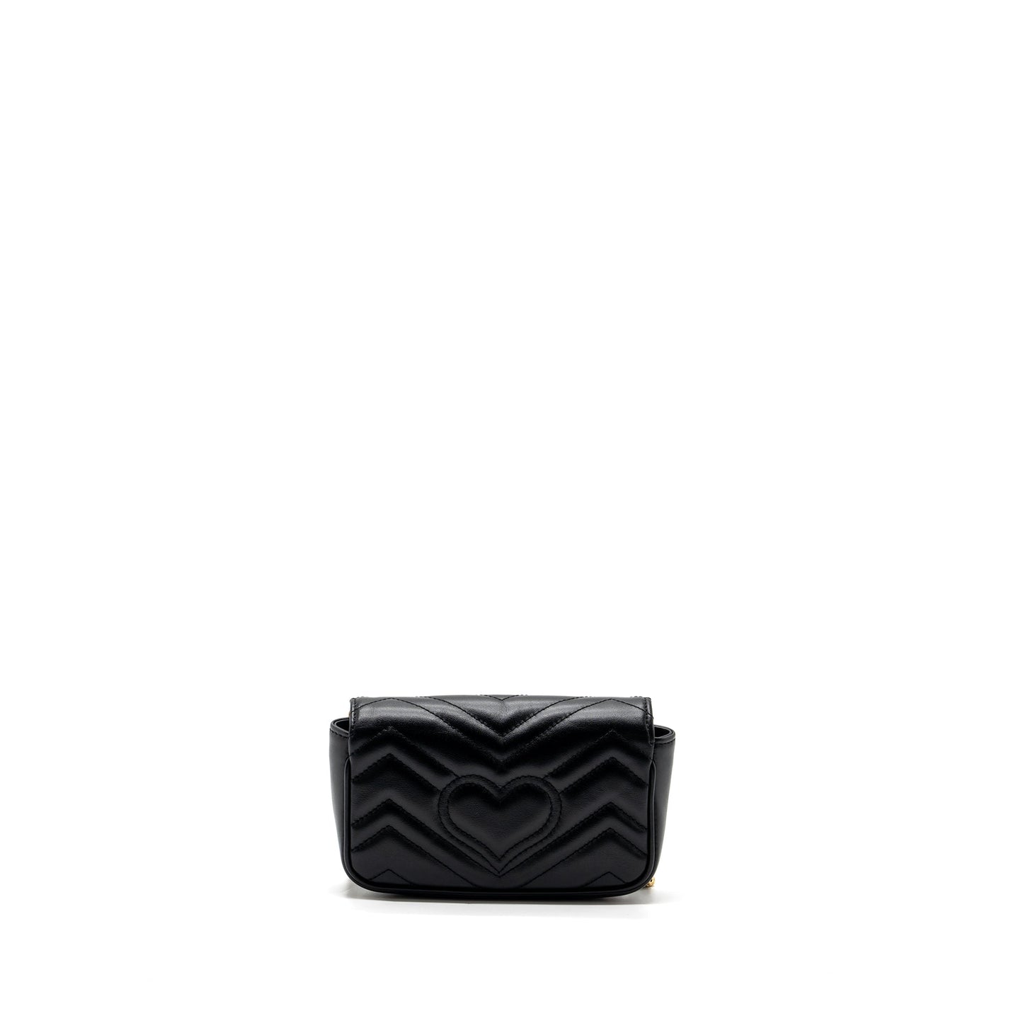 Gucci GG marmont super mini bag calfskin black