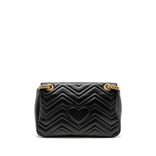 Gucci Medium GG Marmont Shoulder Bag Calfskin Black