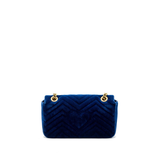 Gucci GG marmont shoulder bag velvet blue