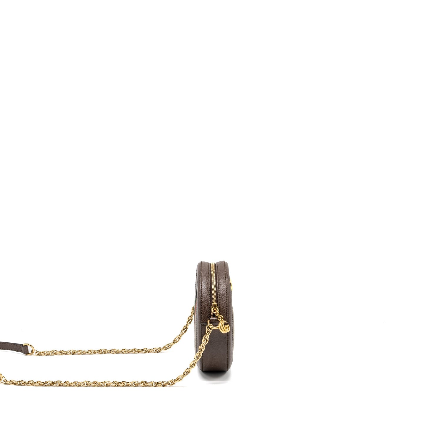 Gucci Ophidia GG mini round Shoulder bag GG supreme canvas / brown