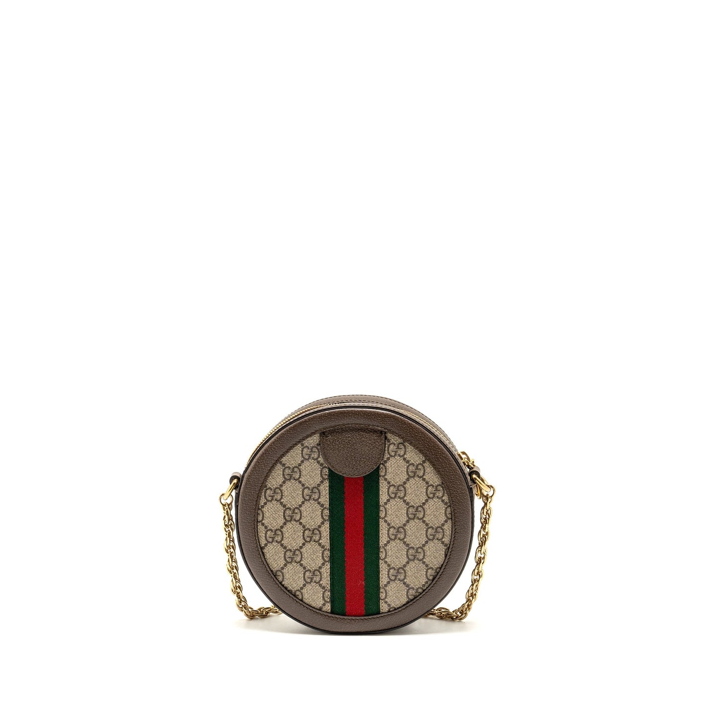 Gucci Ophidia GG Round Shoulder Crossbody Bag GG Supreme Canvas