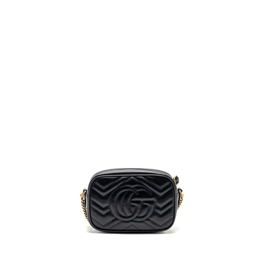 Gucci GG Marmont Matelasse Mini Bag Calfskin Black
