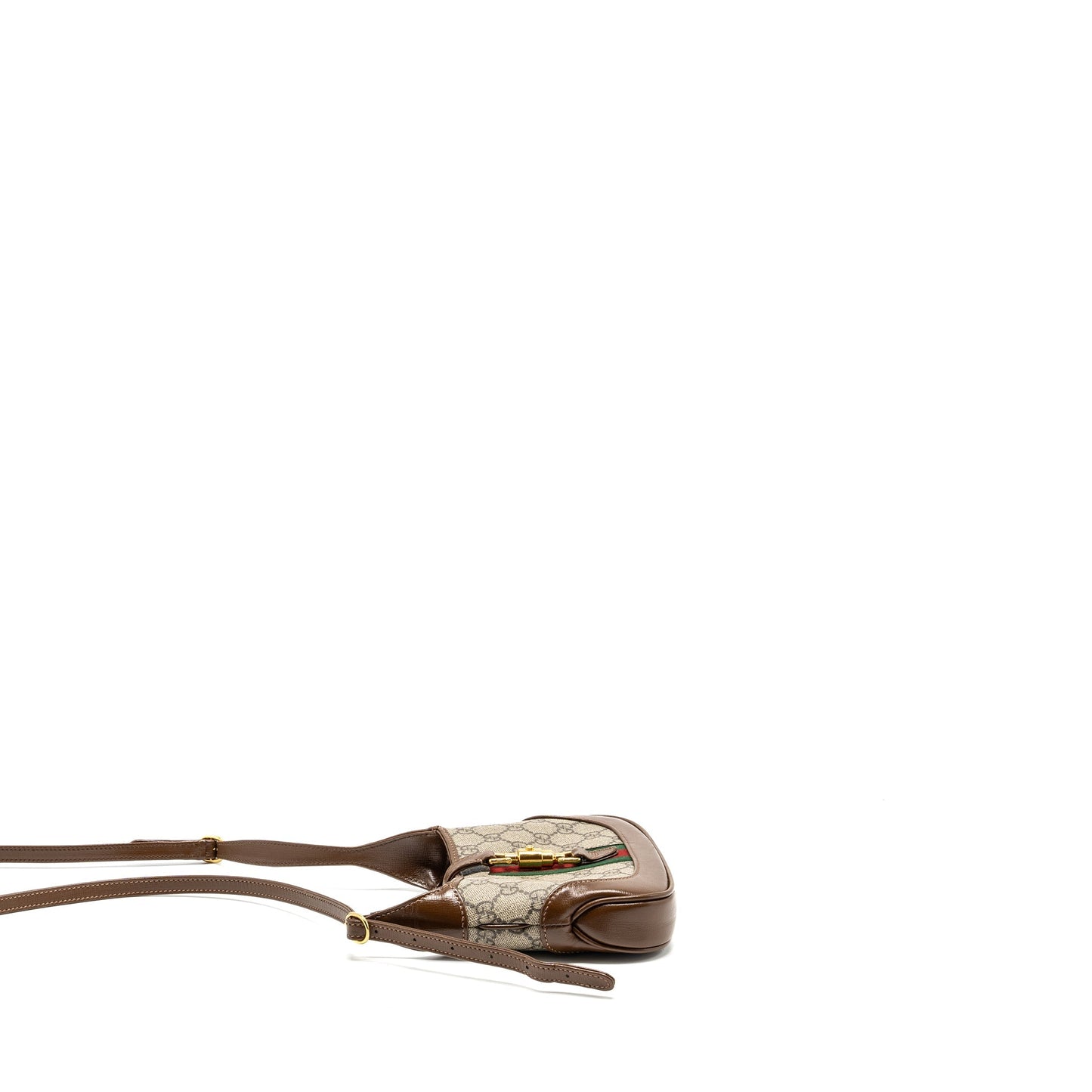 Gucci Jackie 1961 Mini Shoulder Bag GG Supreme Canvas/Calfskin Brown/Multicolour