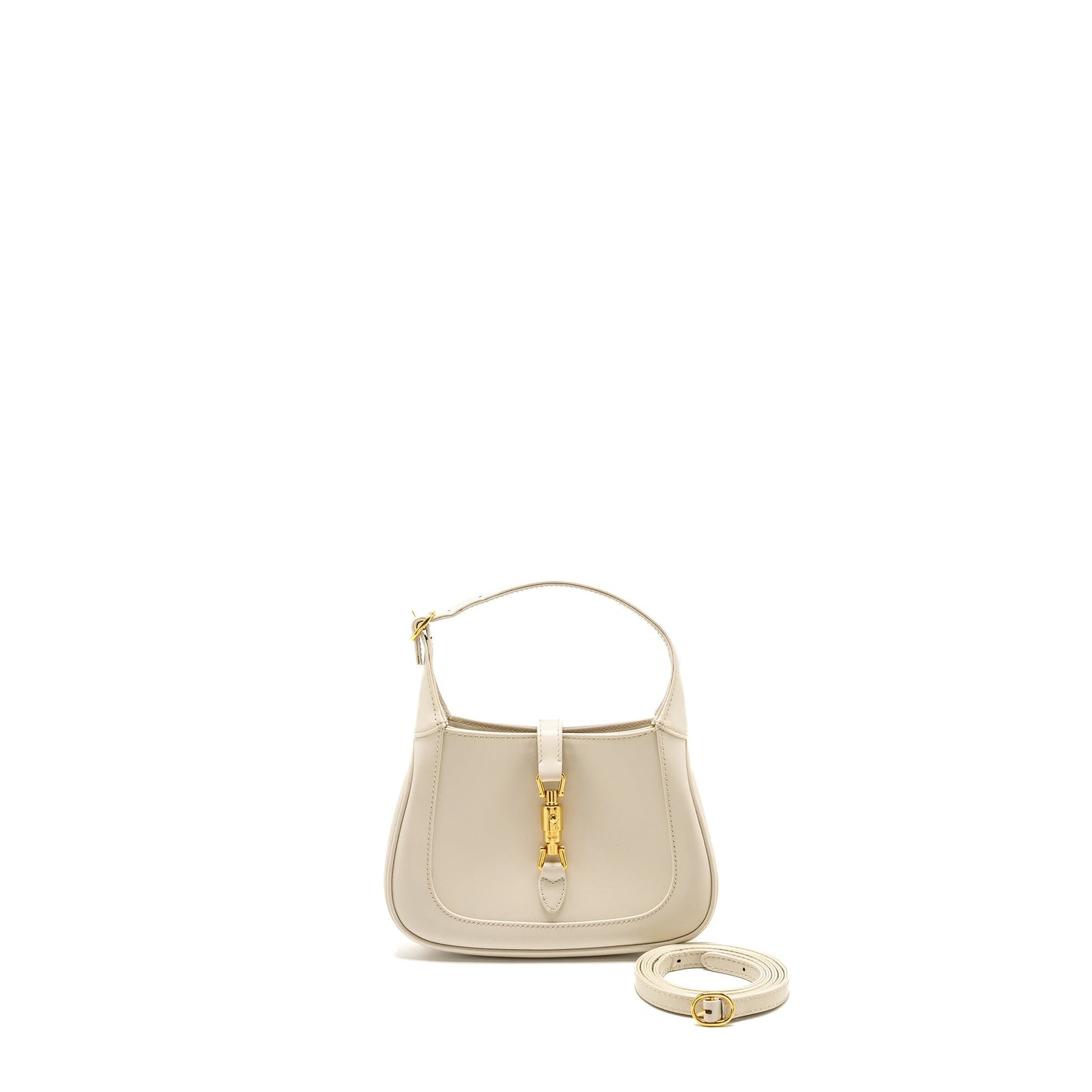 Gucci Jackie 1961 Mini Shoulder Bag Calfskin WHITE