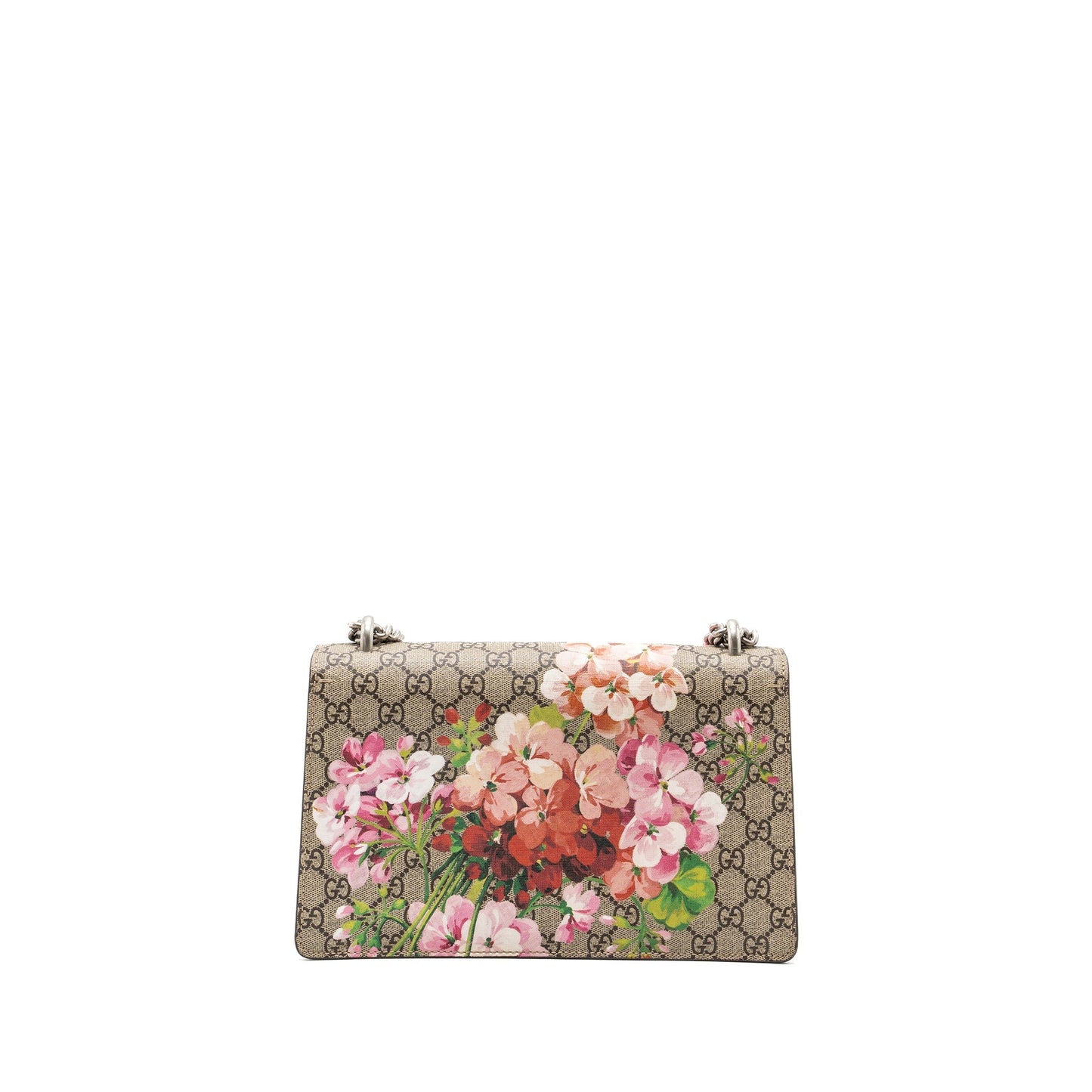 Gucci Dionysus Shoulder Bag Flower Printed/GG Supreme Canvas SHW