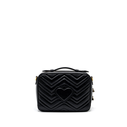 Gucci GG Marmont Matelasse Shoulder Bag Calfskin Black