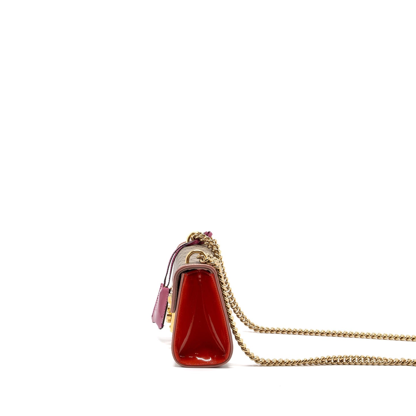 Gucci padlock crossbody bag canvas / patent multicolour