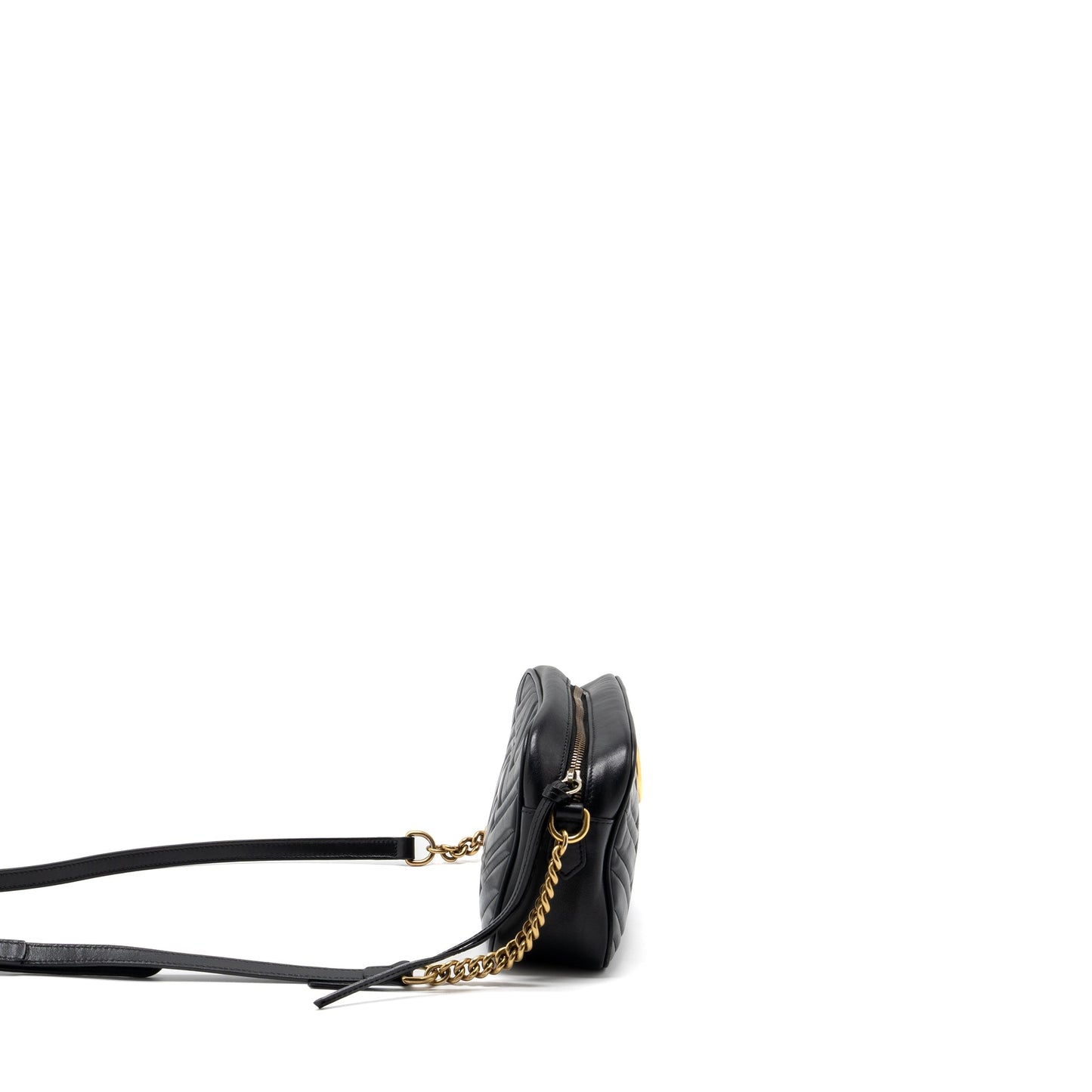 Gucci GG Marmont Small Matelasse Shoulder Bag Calfskin Black