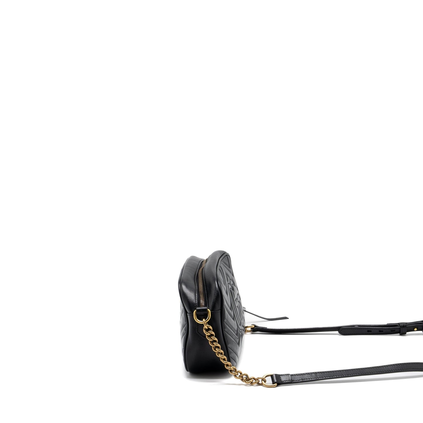 Gucci GG Marmont Small Matelasse Shoulder Bag Calfskin Black