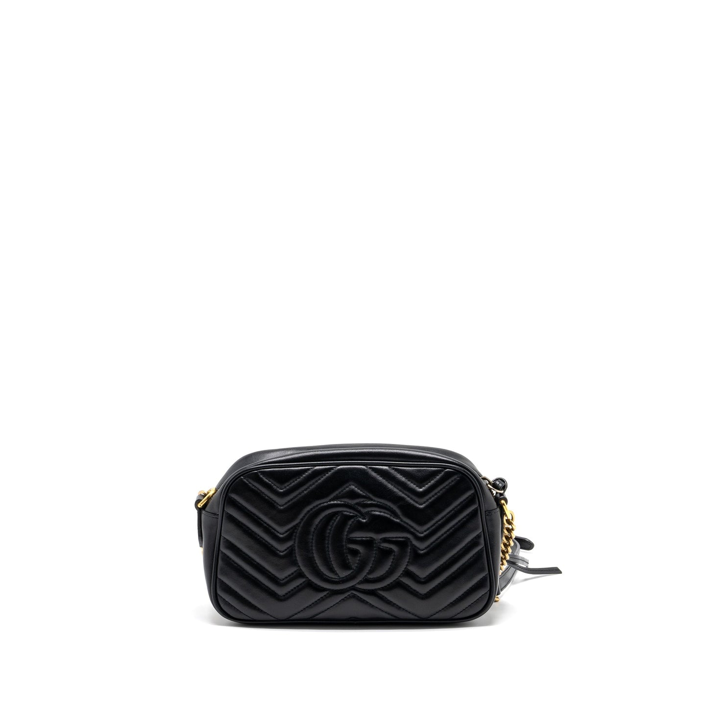Gucci GG Marmont Small Matelasse Shoulder Bag Calfskin Black