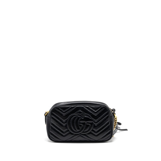 Gucci GG Marmont Small Matelasse Shoulder Bag Calfskin Black