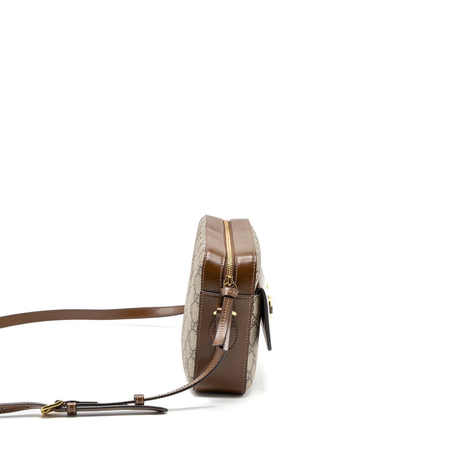 Gucci Small Horsebit 1955 Shoulder Bag GG Supreme Canvas