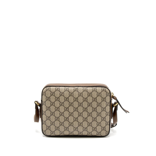 Gucci Small Horsebit 1955 Shoulder Bag GG Supreme Canvas