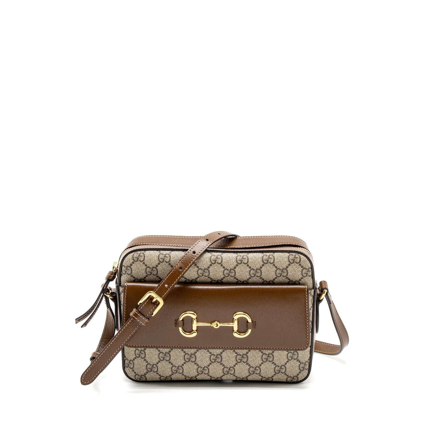 Gucci Small Horsebit 1955 Shoulder Bag GG Supreme Canvas