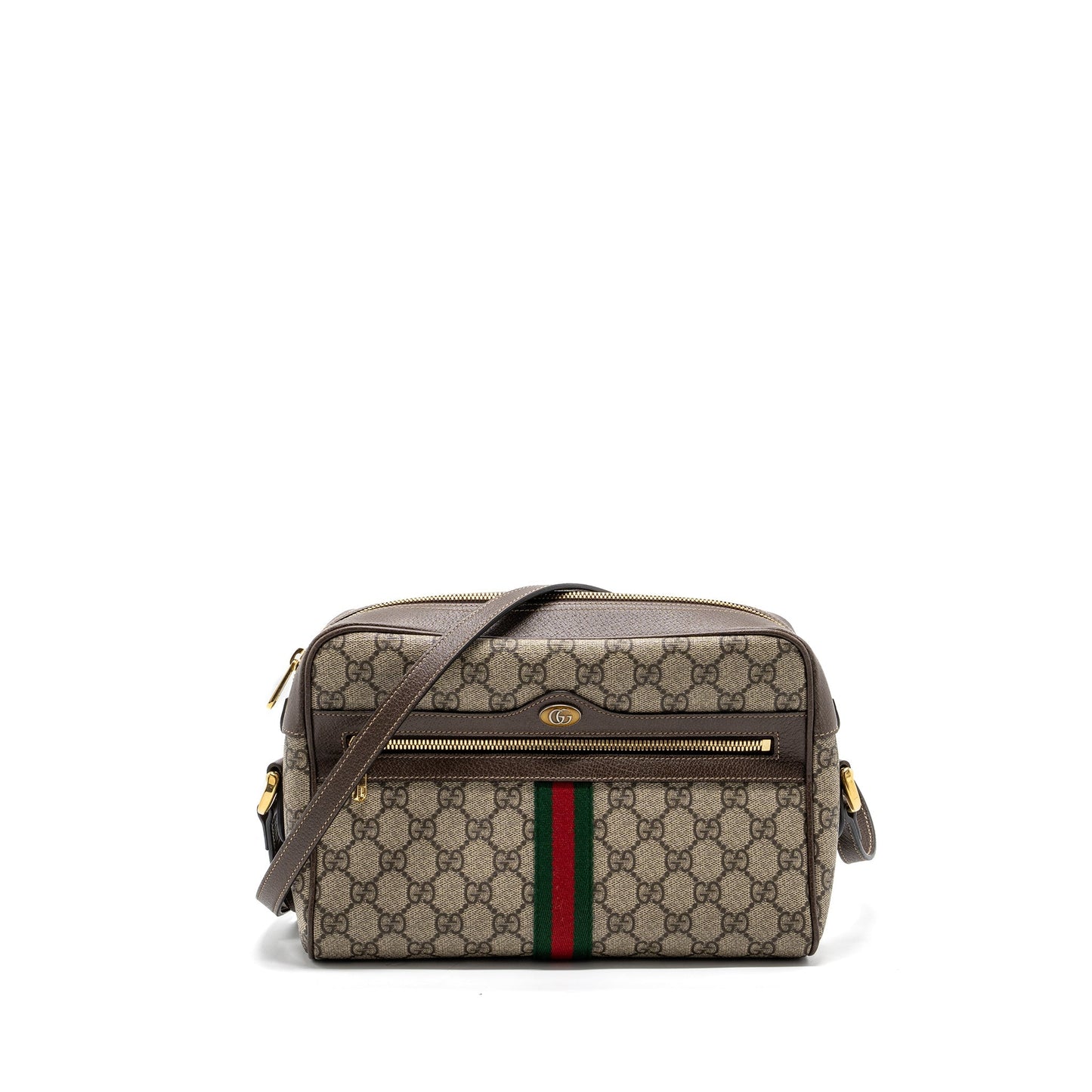 Gucci Ophidia GG supreme zip crossbody bag Canvas / leather