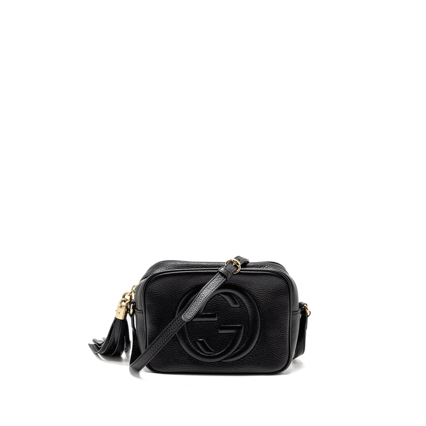 Gucci Soho Disco camera Crossbody Bag Calfskin Black L