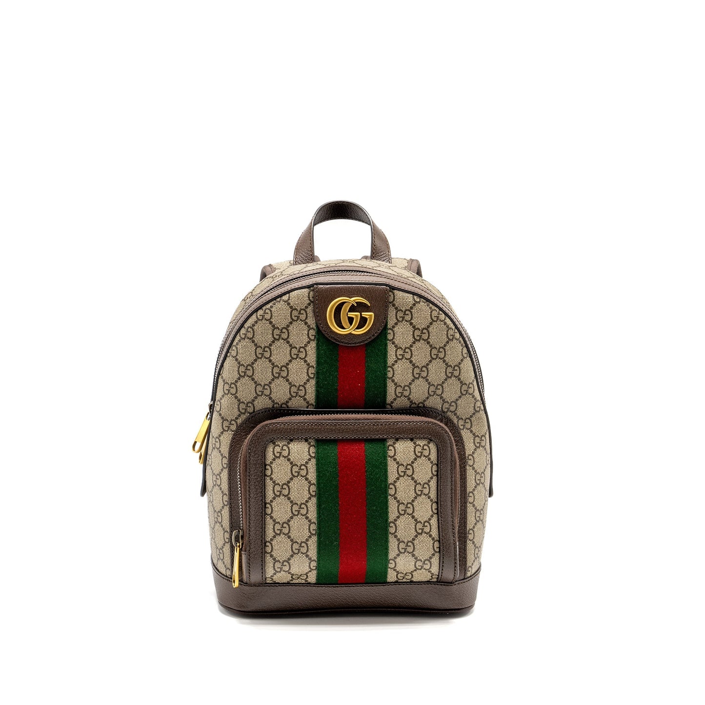 Gucci Small GG Ophidia Backpack GG Supreme Canvas/ Calfskin