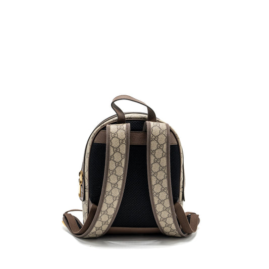 Gucci Ophidia GG Small Backpack GG supreme canvas brown