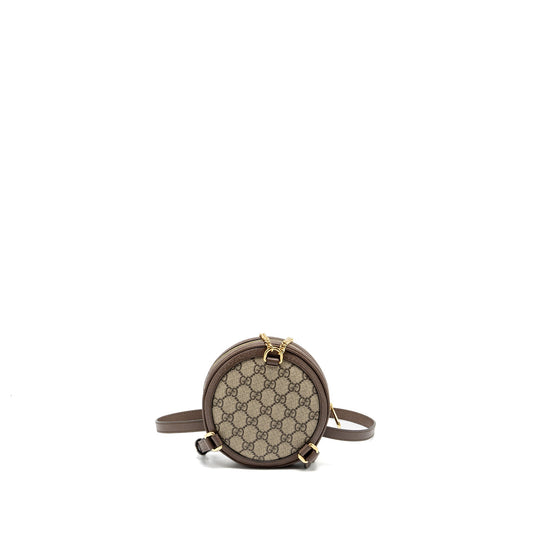 Gucci round Ophidia backpack gg supreme canvas