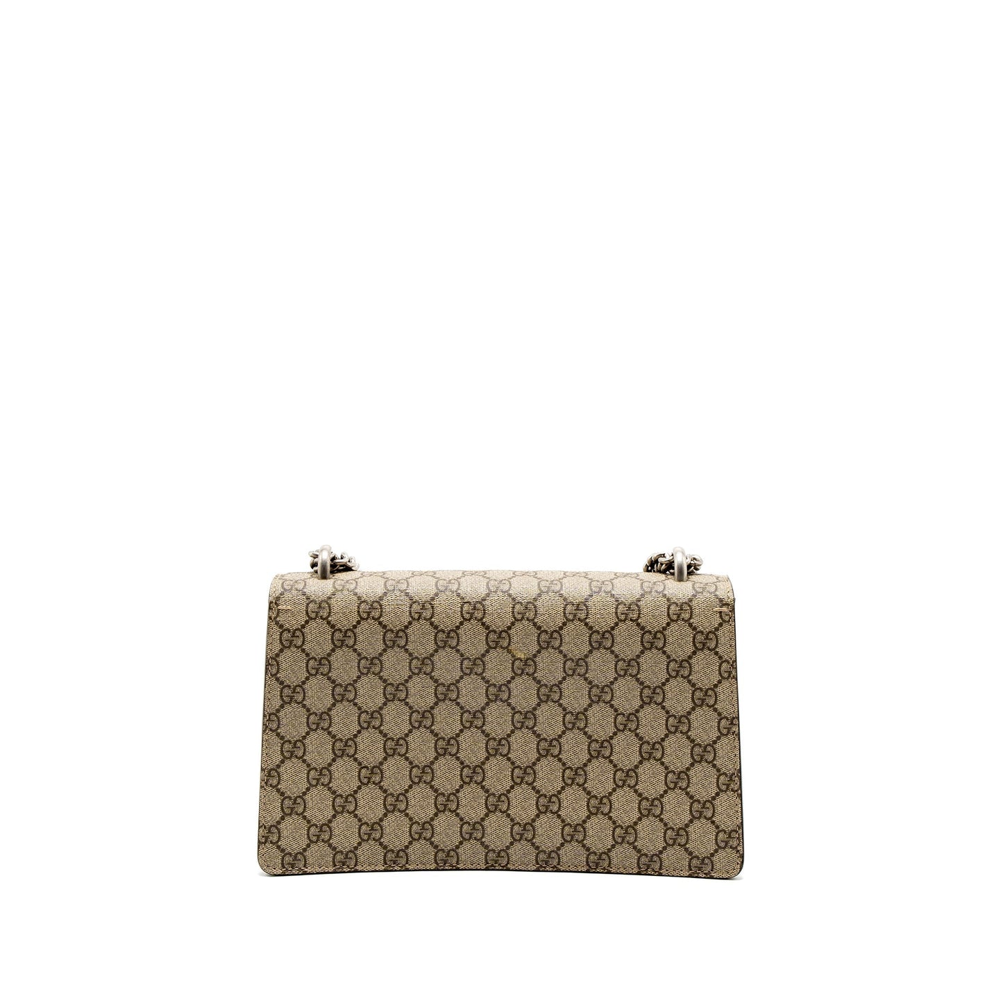Gucci Small Dionysus Shoulder Bag GG Supreme Canvas/Suede Brown SHW