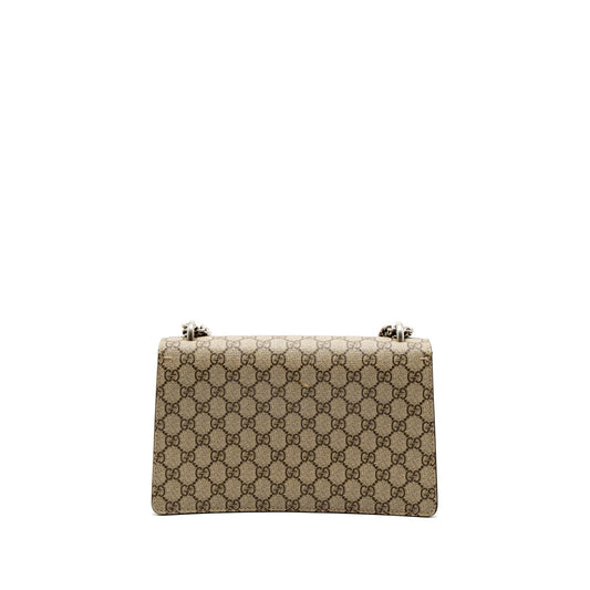 Gucci Small Dionysus Shoulder Bag GG Supreme Canvas/Suede Brown SHW