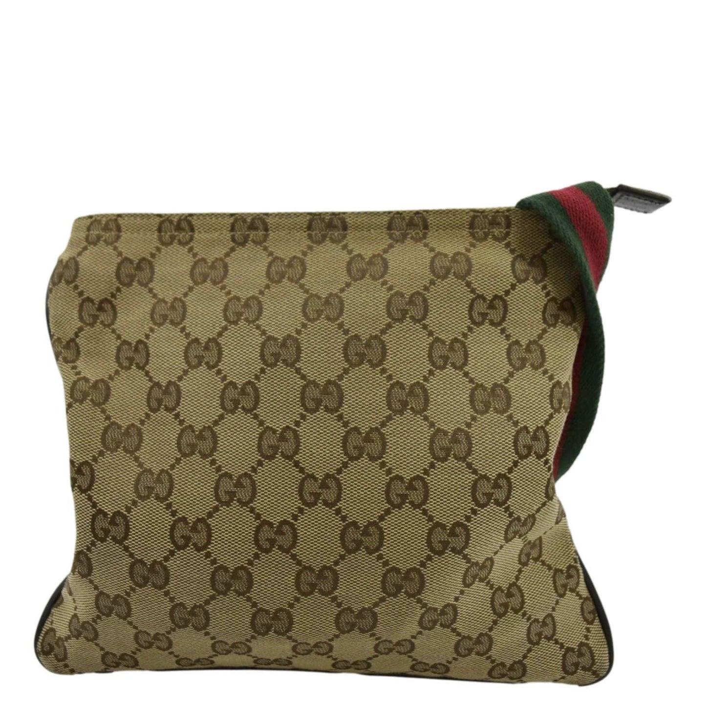 GUCCI GG Monogram Canvas Web Small Messenger Bag Beige 146309