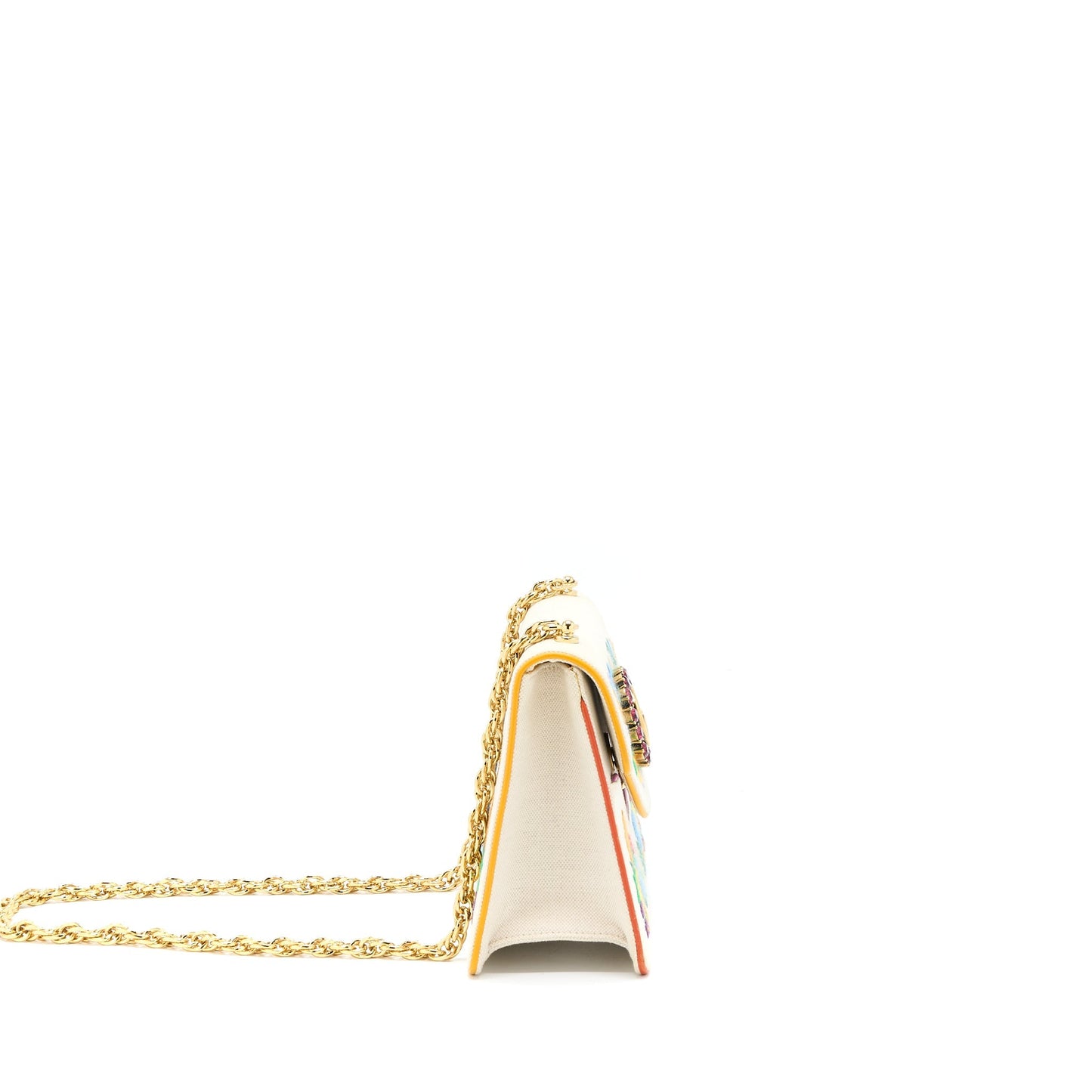 Gucci Crossbody Multicolour Print Fabric White