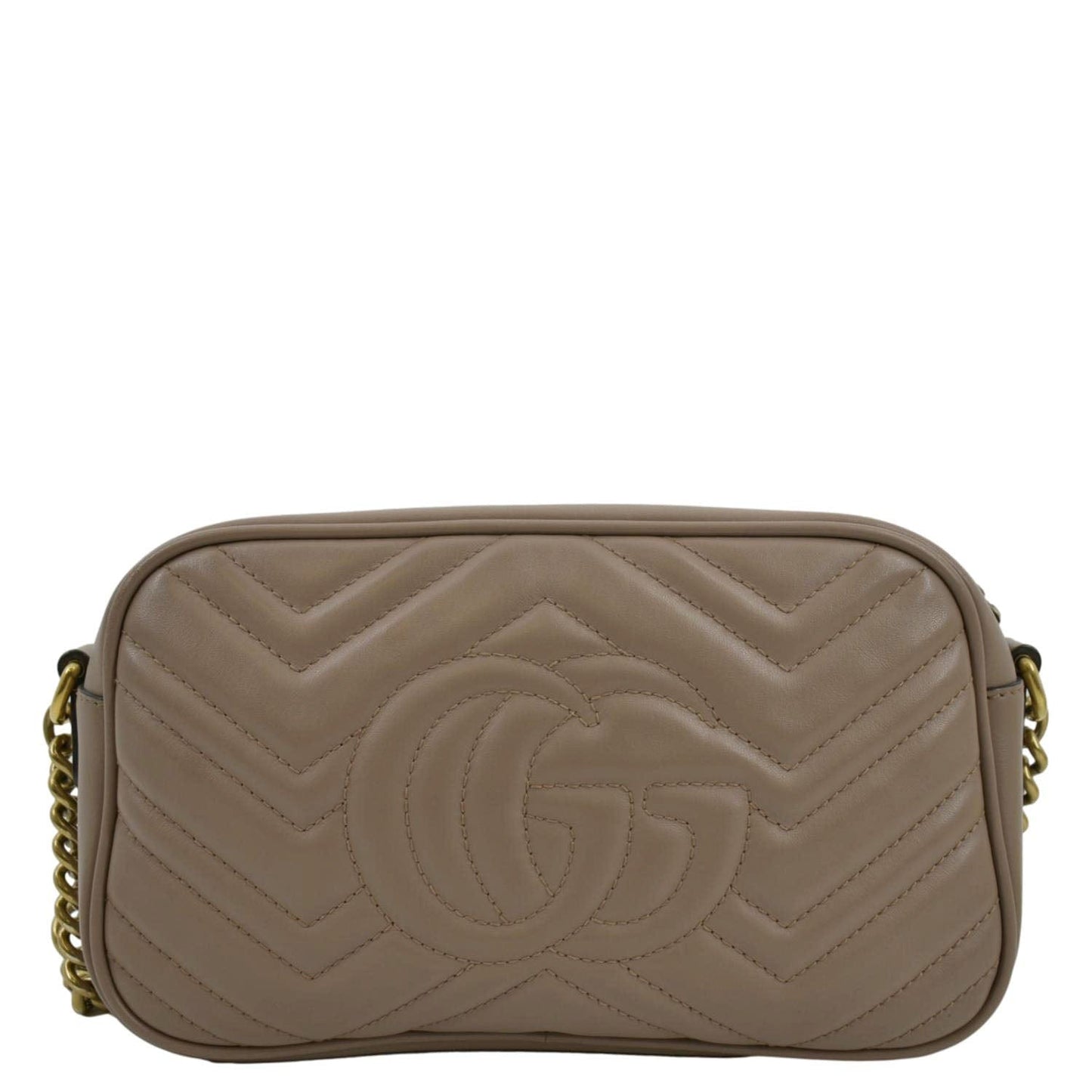 GUCCI GG Marmont Matelasse Leather Crossbody Bag Dusty Pink 447632