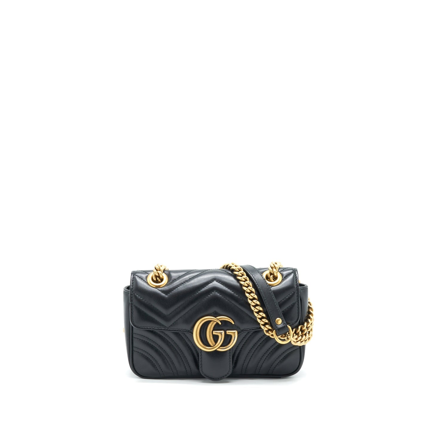 Gucci GG Marmont Mini Matelasse Shoulder Bag Black