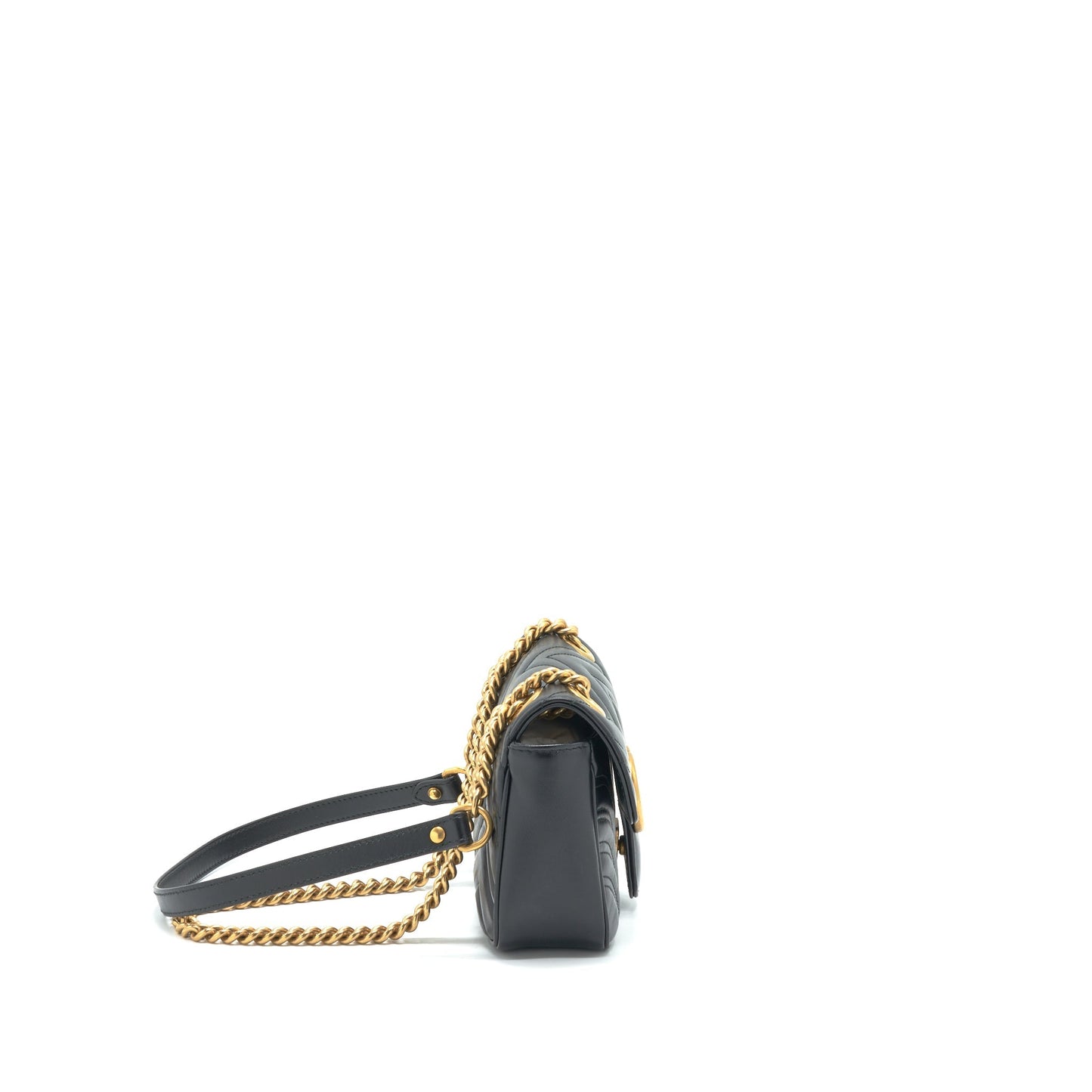 Gucci GG Marmont Mini Matelasse Shoulder Bag Black