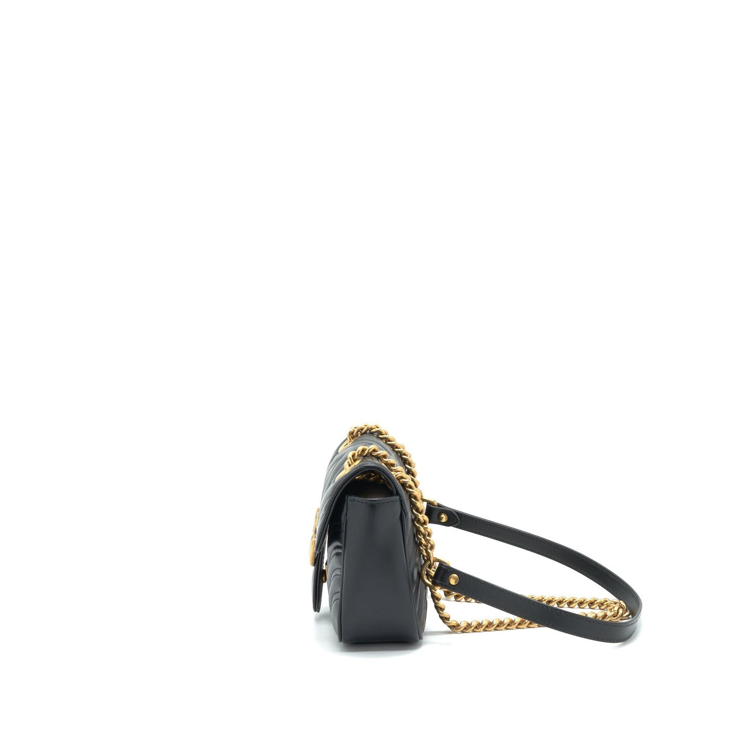 Gucci GG Marmont Mini Matelasse Shoulder Bag Black