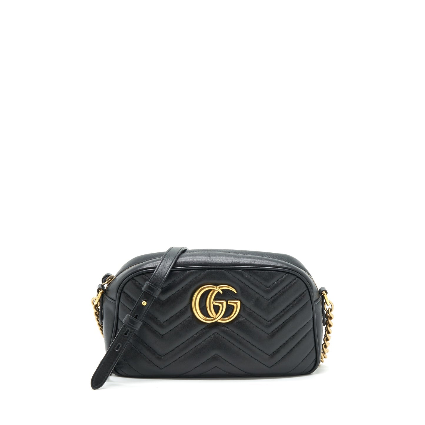 Gucci GG Marmont Small Matelasse Shoulder Bag Black