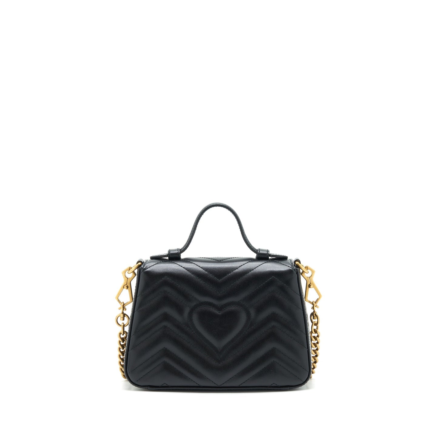 Gucci GG Marmont Mini Top Handle Bag Black