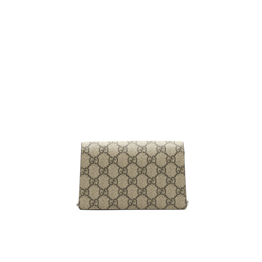Gucci Dionysus GG Supreme Super Mini Crossbody Bag Beige