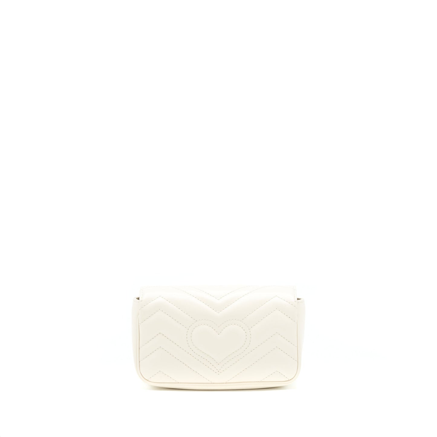 Gucci GG marmont super mini Bag White