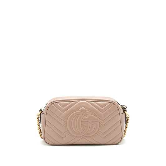 Gucci GG Marmont Small Matelasse Camera Bag Beige