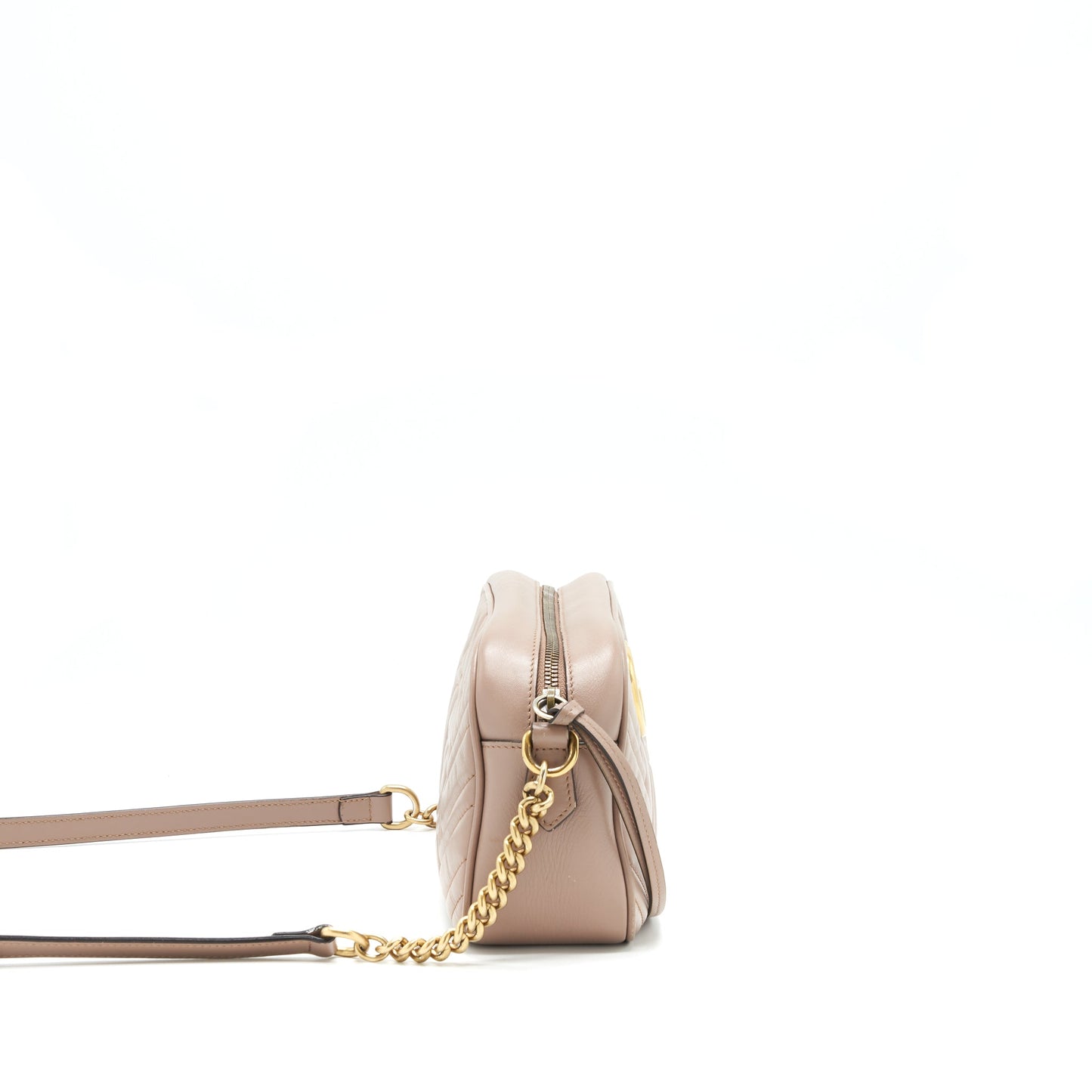 Gucci GG Marmont Small Matelasse Camera Bag Beige