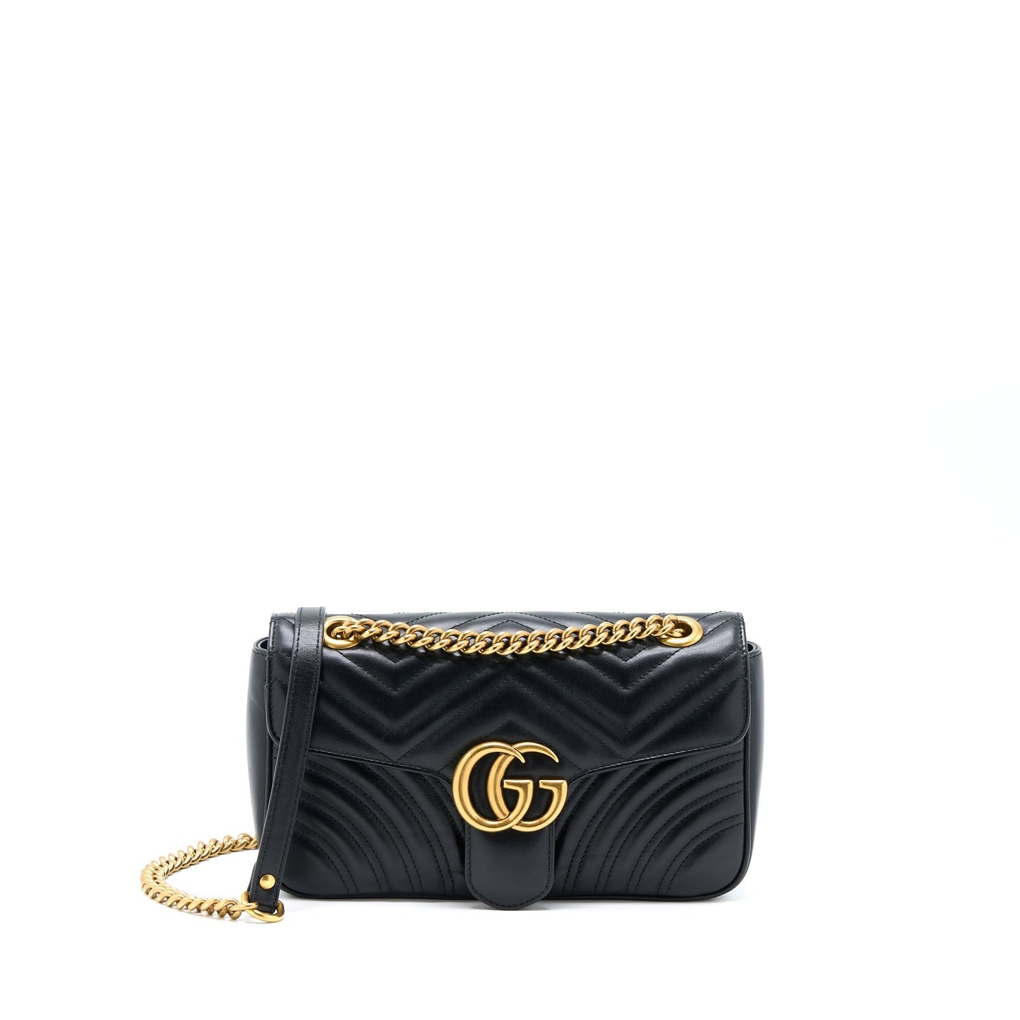 Gucci GG Marmont Small Matelasse Shoulder Bag Black