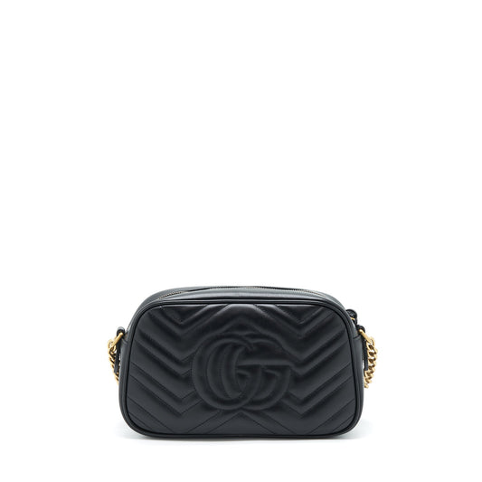 Gucci GG Marmont Small Matelasse Shoulder Bag Calfskin Black