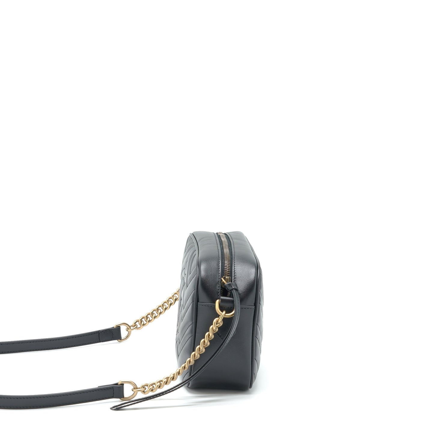 Gucci GG Marmont Small Matelasse Shoulder Bag Calfskin Black