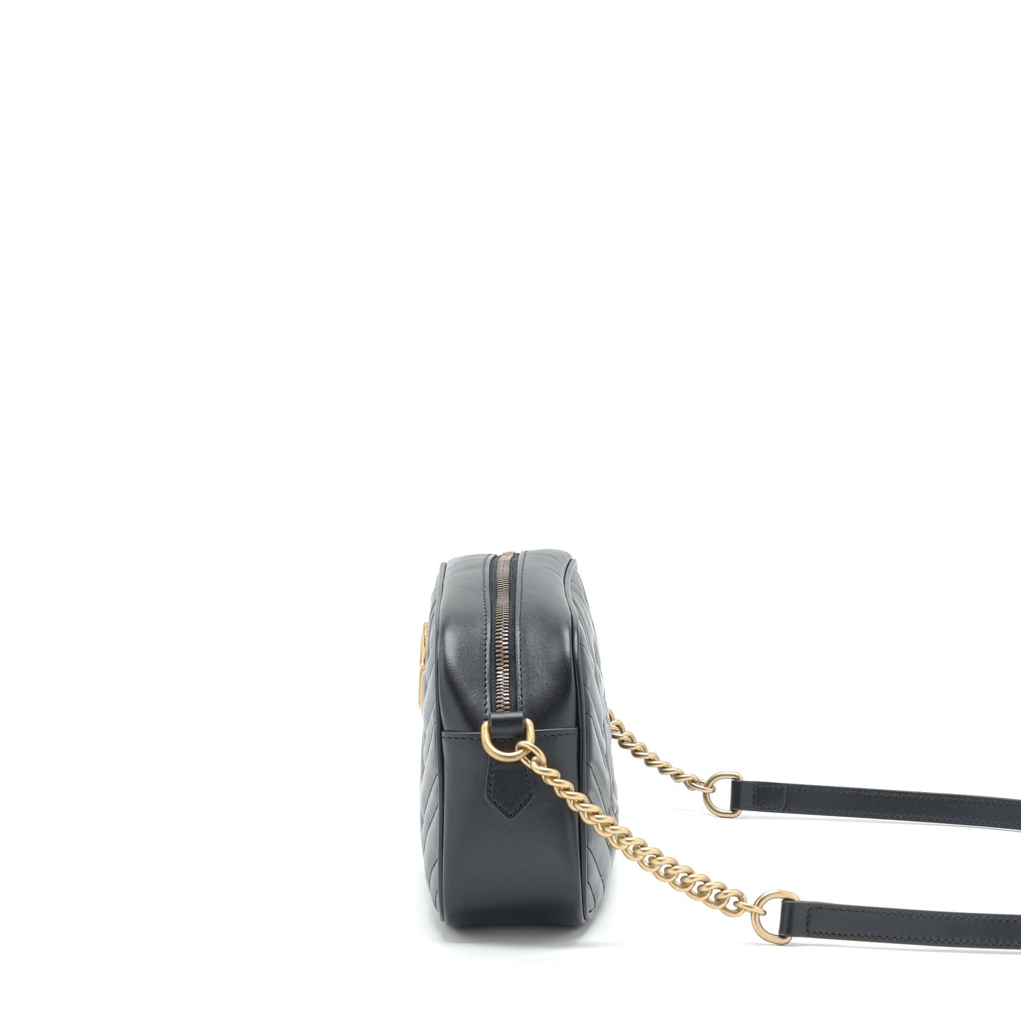 Gucci GG Marmont Small Matelasse Shoulder Bag Calfskin Black