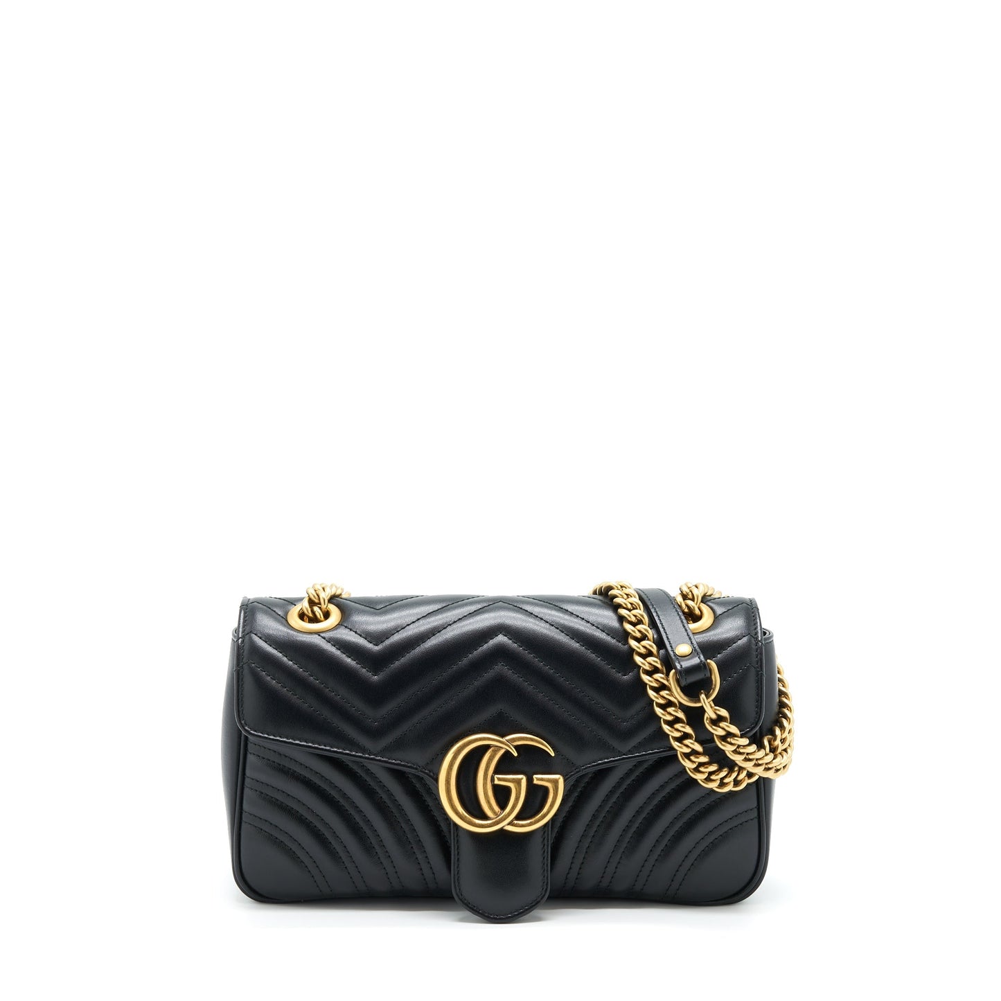 Gucci GG Marmont Small Matelasse Shoulder Bag Black