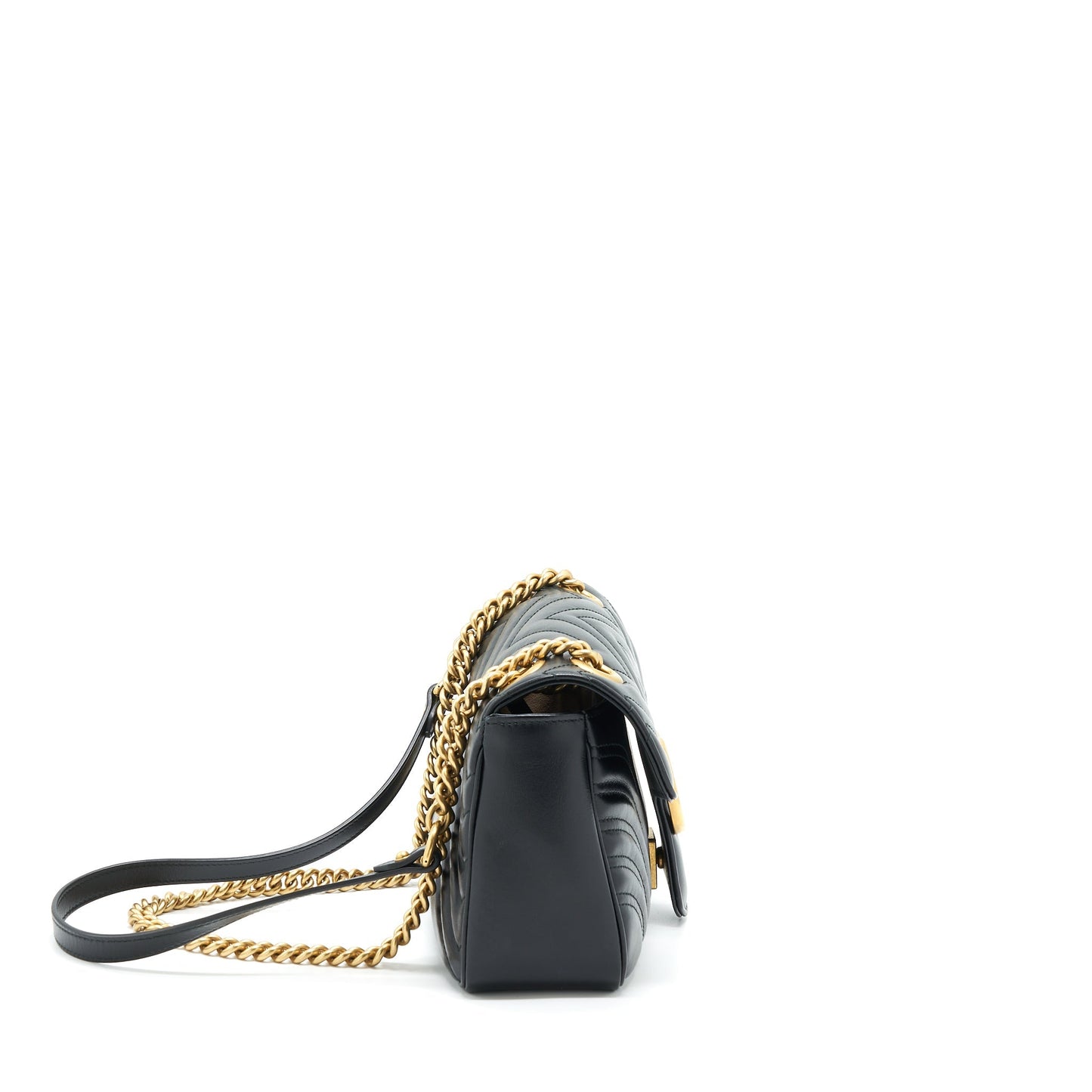 Gucci GG Marmont Small Matelasse Shoulder Bag Black