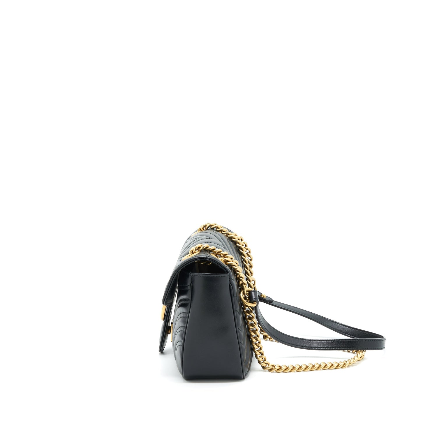 Gucci GG Marmont Small Matelasse Shoulder Bag Black
