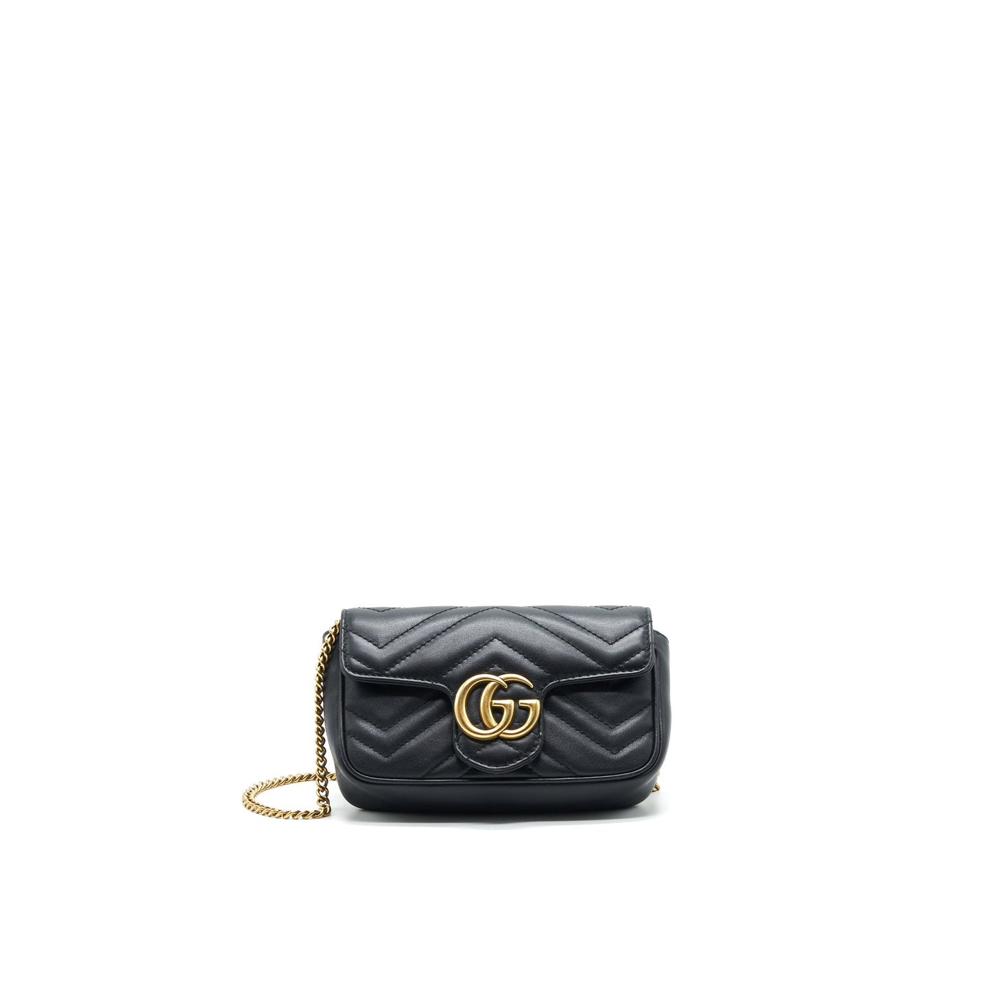 GUCCI GG MARMONT SUPER MINI BLACK