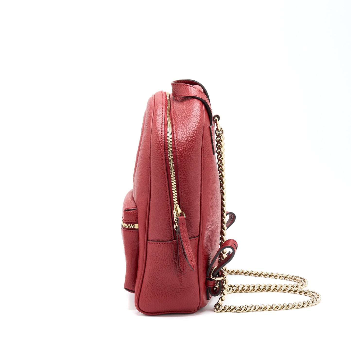 Gucci Soho Chain Backpack Red