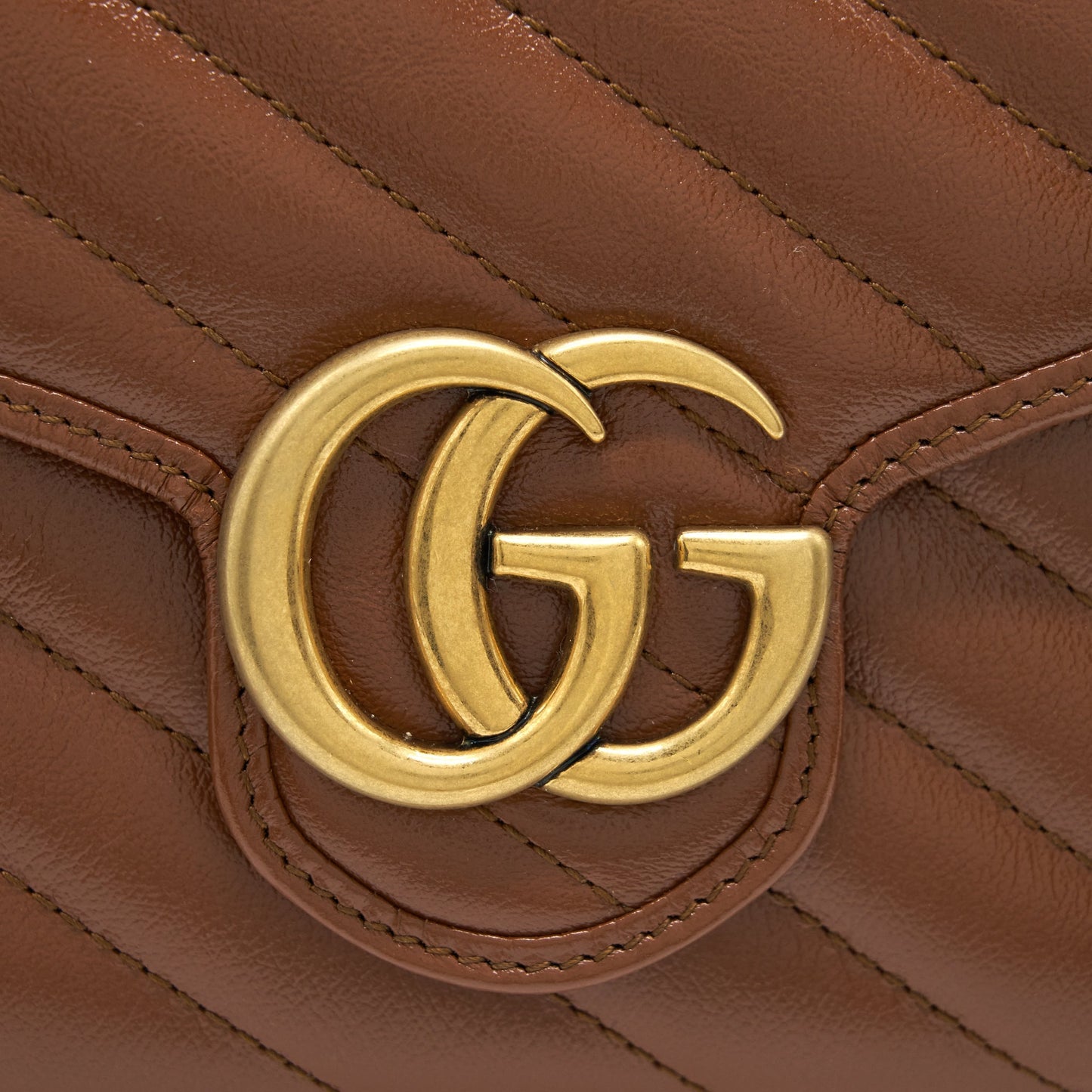 Gucci GG Marmont Matelasse Mini Bag Calfskin Brown
